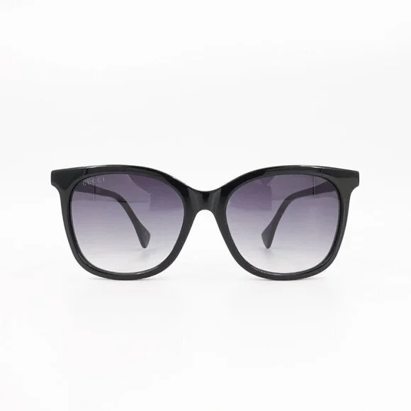 Gucci GG1071 Cat Eye Sunglasses Black Gray OS - Picture 12 of 15